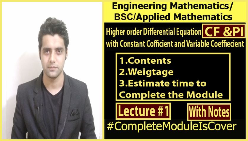 Higher Order Differential Equation with Constant Coefficients and Variable Coefficients